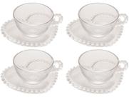 Jogo de Xícaras de Chá 180ml Wolff Mesa Pearl - 4 Peças