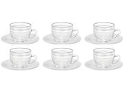 Jogo de Xícaras de Chá 260ml Wheaton Crystal - 6 Peças