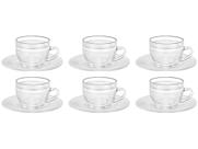 Jogo de Xícaras de Chá 260ml Wheaton Crystal - 6 Peças
