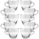 Jogo De Xícaras Vidro Kit Canecas 10 Peças Para Café Expresso