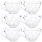 Jogo De Xícaras Vidro Kit Canecas 6 Peças Para Café/ Chá