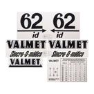 Jogo Decalque Adesivo Trator Valmet 62ID
