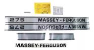 Jogo Decalque Mf275 Cabine Para Trator Massey 022030