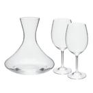 Jogo Decanter 1500ml 2 Taças 450ml Cristal Bohemia