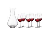 Jogo Decanter Bohemia 1,2 L e 6 Taças Inspire 690 ml Niazitex
