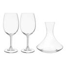 Jogo Decanter de 1,5l com 2 Taças de 450ml de Cristal Boêmia Jogo Decanter de 1,5l com 2 Taças de 450ml de Cristal Boêmia