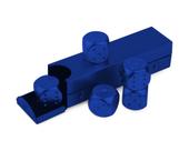 Jogo Dice DS. Estilo distinto: liga de alumínio de 16 mm, 5 peças com estojo Jogo Dice DS. Estilo distinto: liga de alumínio de 16 mm, 5 peças com estojo