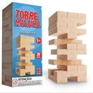 Jogo didático torre maluca - caiu perde com 39 blocos de madeira - brinquedos para crianças