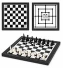 Jogo Dois Em Um Clássico Infantil Xadrez Com Trilha Grande