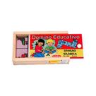 Jogo domino educativo divisao silabica 28 peças carimbras