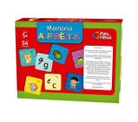 Jogo Educativo Memória Alfabética Escolar 54 Peças Pais e Filhos