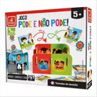 Jogo Educativo Pode ou Não Pode Feito em Madeira 3188 Brincadeira de Criança
