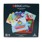 Jogo Educativo Seguir Formas 12 Desafios Polibrinq - BM053
