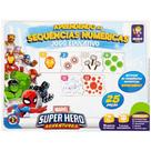 Jogo Educativo Sequencia Numerica Vingadores 25 Peças