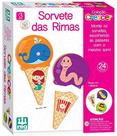Jogo educativo sorvete das rimas peças de madeira - nig