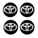 Jogo Emblema Calota Toyota Resinado 48mm Jogo Emblema Calota Toyota Resinado 48mm