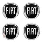 Jogo Emblema Resinado Fiat Black Roda Calota Centro 48mm Jogo Emblema Resinado Fiat Black Roda Calota Centro 48mm