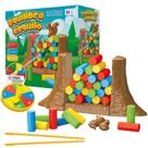 Jogo Equilibra Esquilo Com Roleta Infantil Pais e Filhos Jogo Equilibra Esquilo Com Roleta Infantil Pais e Filhos