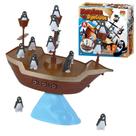 Jogo Equilibra o Pinguim Brinquedo Infantil de Equilíbrio e Coordenação DM Toys DMT7167