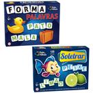 Jogo Escolar Didatico de Tabuleiro Aprender Formar Palavras Soletrar - Pais e Filhos