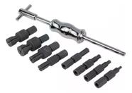 Jogo Extrator De Rolamento Interno Com Pinça Martelete 9 Pçs Jogo Extrator De Rolamento Interno Com Pinça Martelete 9 Pçs