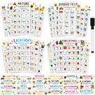 Jogo familiar Hoolerry Scavenger Hunt Cards, pacote com 12 cartas