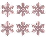 Jogo Floco de Neve Gliter Rosê Gold 18cm Enfeite Natalino 3 Peças - Yangzi Jogo Floco de Neve Gliter Rosê Gold 18cm Enfeite Natalino 3 Peças - Yangzi