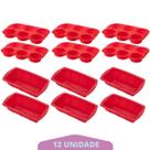 Jogo Forma Para Pães + Forma Cupcake Sortida Silicone 6Un