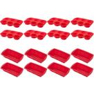 Jogo Forma Para Pães + Forma Cupcake Sortida Silicone 8Un