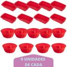 Jogo Forma Para Pães + Forma Espiral Sortida Silicone 9Un