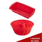 Jogo Formas de Silicone Espiral 23,5cm e para Pães Sortida