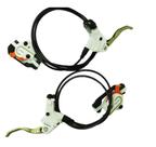 Jogo Freio A Disco Hidraulico Shimano Deore Br-m-575 Branco Jogo Freio A Disco Hidraulico Shimano Deore Br-m-575 Branco