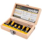 Jogo Fresa para Tupia Haste 6 mm 6 Unidades 5314060060 - VONDER Jogo Fresa para Tupia Haste 6 mm 6 Unidades 5314060060 - VONDER