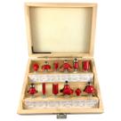 Jogo Fresas Para Tupia Bancada Manual Haste 6mm 12 Peças Kit