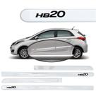 Jogo Friso Hatch Hyundai HB20 Branco Atlas 2020 até 2024