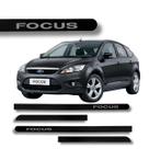 Jogo Friso Lateral Focus Preto Gales Ponta Redonda + Grafia