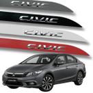 Jogo Friso Lateral New Civic Escrita Alto Relevo G10 2019 2020 COR:CINZA BARIUM