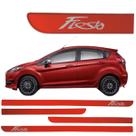 Jogo Friso Lateral New fiesta 2000 até 2020 Vermelho Bari