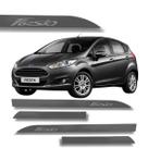 Jogo Friso Lateral New Fiesta Cinza Moscou Ponta Faca Grafia
