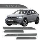 Jogo Friso Lateral Nivus Ponta Faca com Grafia Cores Volks