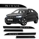 Jogo Friso Lateral Nivus Preto Ninja Ponta Faca Grafia Volks