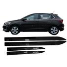 Jogo Friso Lateral Novo Onix 2020/2022 Preto Ouro Negro