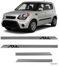 Jogo Friso Lateral Pintado Kia Soul - Prata Brilhante