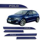 Jogo Friso Lateral Polo Azul Night Ponta de Faca com Grafia