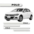 Jogo Friso Lateral Polo Branco Cristal Ponta Redonda Grafia