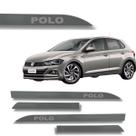 Jogo Friso Lateral Polo Cinza Platinum Ponta de Faca Grafia