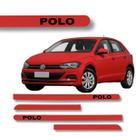 Jogo Friso Lateral Polo Ponta Redonda com Grafia Cores Volks