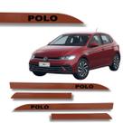 Jogo Friso Lateral Polo Vermelho Sunset Ponta de Faca Grafia