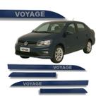 Jogo Friso Lateral Voyage Ponta Faca com Grafia Cores Volks