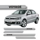 Jogo Friso Lateral Voyage Ponta Redonda Grafia Cores Volks Cores Protetor de Porta